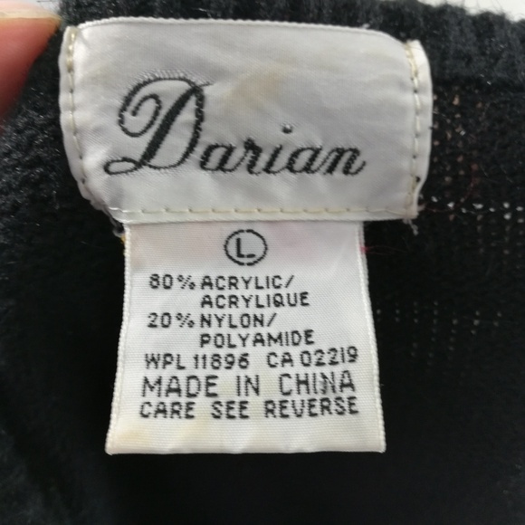 Vtg Beaded Sweater Dress Size L - Picture 8 of 8